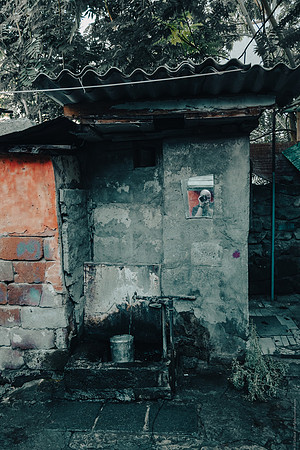 self-portrait in the street mirror | yerevan | 2021